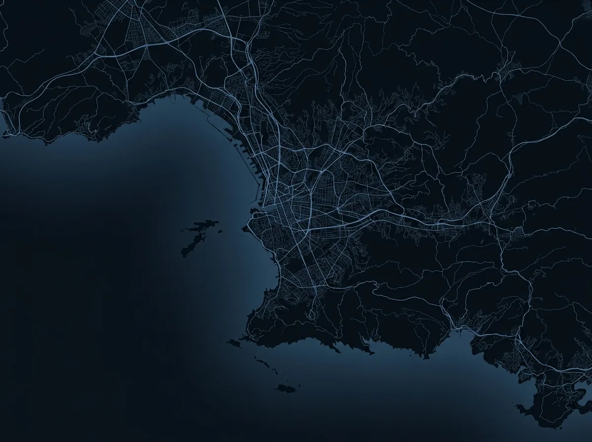 Carte de la zone d'intervention, Marseille et ses alentours